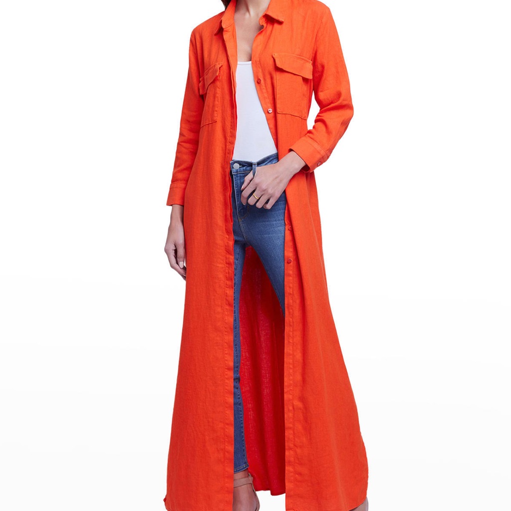 L’agence Cameron Linen Long Shirtdress